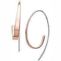 Skagen SKJ1213998 Oorhangers Kariana staal zilver-en rosekleurig - thumbnail