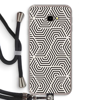 Magic pattern: Samsung Galaxy J4 Plus Transparant Hoesje met koord