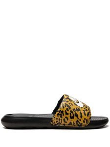 Nike claquettes Victori One 'Cheetah Print' - Noir