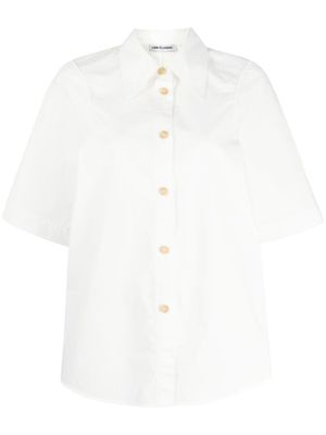 Low Classic chemise en coton à col pointu - Blanc