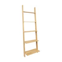 QUVIO Deco ladder voor muur met 5 treden - Hout - thumbnail