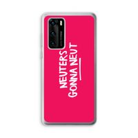 Neuters (roze): Huawei P40 Transparant Hoesje