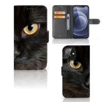 iPhone 12 | 12 Pro (6.1") | Telefoonhoesje | Met pasjeshouder | Zwarte Kat iPhone 12 | 12 Pro (6.1") | Telefoonhoesje | Met pasjeshouder | Zwarte Kat