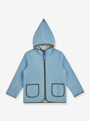 Fleece kinderjas TONTTU FINKID, zip-in binnenjas grijsblauw