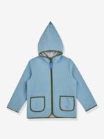 Fleece kinderjas TONTTU FINKID, zip-in binnenjas grijsblauw