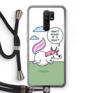 Unicorn: Xiaomi Redmi 9 Transparant Hoesje met koord