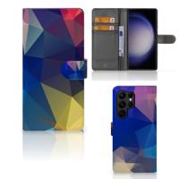 Samsung Galaxy S23 Ultra | Book Case | Polygon Dark | Portemonnee hoesje