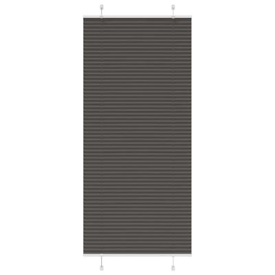 Pliss rolgordijn 90x200 cm stofbreedte 89,4 cm polyester zwart