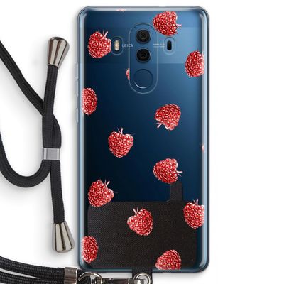 Framboosjes: Huawei Mate 10 Pro Transparant Hoesje met koord