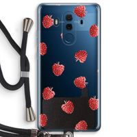 Framboosjes: Huawei Mate 10 Pro Transparant Hoesje met koord