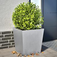 Plantenbakken 2 st 50x50x50 cm gegalvaniseerd staal Plantenbakken 2 st 50x50x50 cm gegalvaniseerd staal