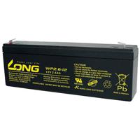 Long WP2.6-12 Loodaccu 12 V 2.6 Ah Loodvlies (AGM) (b x h x d) 178 x 66 x 35 mm Kabelschoen 4.8 mm Geringe zelfontlading, Onderhoudsvrij