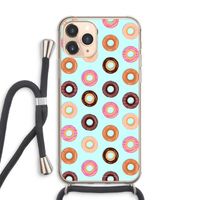 Donuts: iPhone 11 Pro Max Transparant Hoesje met koord