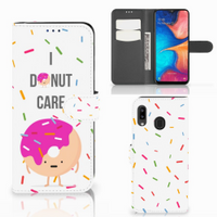 Samsung Galaxy A30 Book Cover Donut Roze