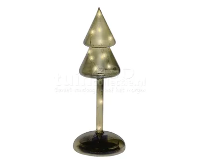 Kerstboompje Glas LED Groen 24cm