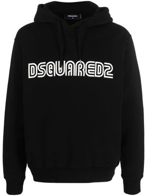 DSQUARED2 hoodie à logo imprimé - Noir