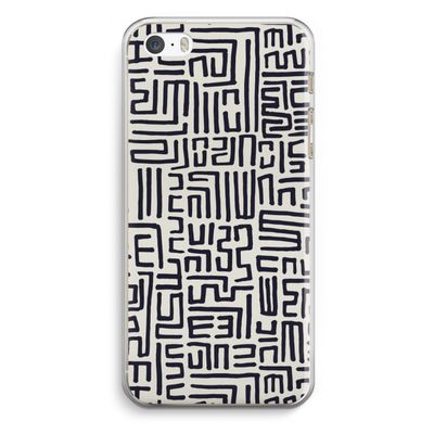 Moroccan Print: iPhone 5 / 5S / SE Transparant Hoesje