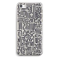 Moroccan Print: iPhone 5 / 5S / SE Transparant Hoesje