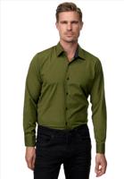 ItalianStyle - Kosta - Herenoverhemd - Slimfitmodel - Kakigroen