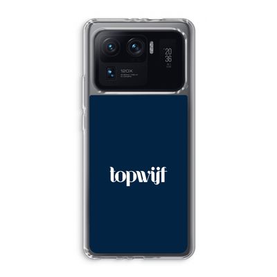 Topwijf Navy: Xiaomi Mi 11 Ultra Transparant Hoesje