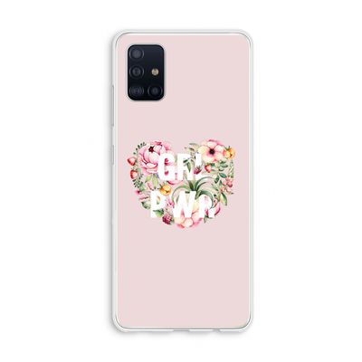 GRL PWR Flower: Galaxy A51 4G Transparant Hoesje