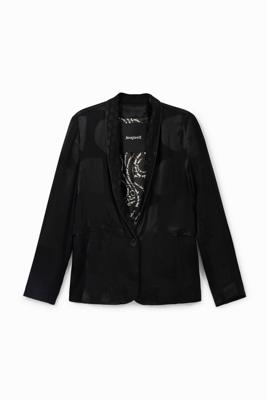 Blazer met glanzende logomania - BLACK - 44