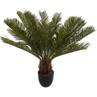 Kunstplant Tropische Palm - in binnenpot - zwart - 60 cm - zijde Kunstplant Tropische Palm - in binnenpot - zwart - 60 cm - zijde