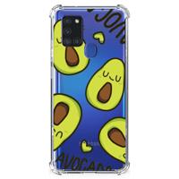 Samsung Galaxy A21s Stevig | Bumper Hoesje | Avocado Singing
