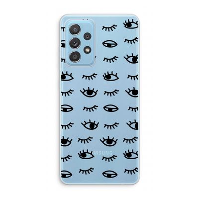 Eye pattern #2: Samsung Galaxy A73 Transparant Hoesje