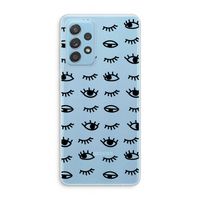 Eye pattern #2: Samsung Galaxy A73 Transparant Hoesje