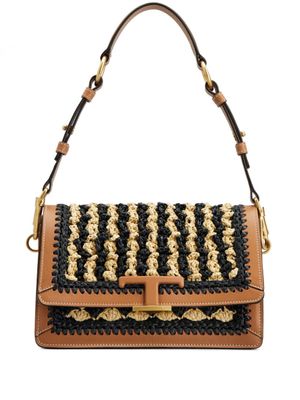 Tod's sac porté épaule en raphia - Marron