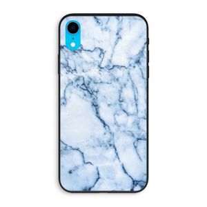 Blauw marmer: iPhone XR Biologisch afbreekbaar hoesje