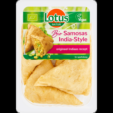 Lotus Natur Bio Samosas IndiaStyle 250 g bij Jumbo