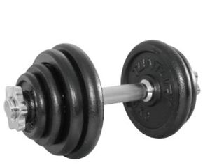 Tunturi 14TUSCL235 dumbbell Verstelbare dumbbell 15 g 2 stuk(s)