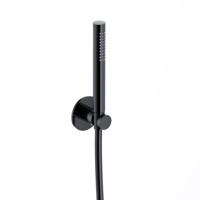 Handdouche Hotbath Ace Met Wandsteun En Doucheslang 150cm Gepolijst Zwart PVD