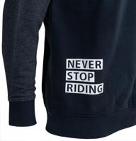 CONTEC sweatshirt met lange mouwen "never stop riding" ct sweatshirt never stop riding size xl blue/grey