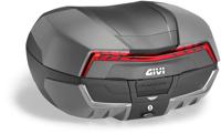 GIVI V58 Maxia 5 Monokey Topkoffer, Topkoffers en zijkoffers voor de moto, rode reflectoren, mat grafiet kleurige afwerking