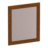 Brauer Citrine Spiegel - 60 cm - Rechthoekig - Lamellen - Eiken Bruin