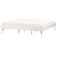 Beliani - BERRIC - Tweepersoonsbed - Wit - 180 x 200 cm - MDF