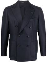Tagliatore blazer à boutonnière croisée - Bleu Tagliatore blazer à boutonnière croisée - Bleu