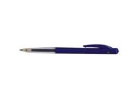 Bic balpen m10 clic, 0,4 mm, medium punt, blauw