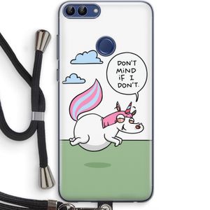 Unicorn: Huawei P Smart (2018) Transparant Hoesje met koord