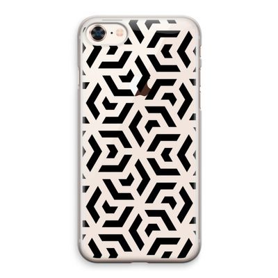 Crazy pattern: iPhone 8 Transparant Hoesje