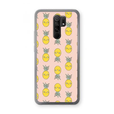 Ananas: Xiaomi Redmi 9 Transparant Hoesje