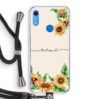 Zonnebloemen: Huawei Y6s Transparant Hoesje met koord
