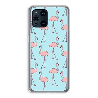 Anything Flamingoes: Oppo Find X3 Pro Transparant Hoesje