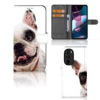 Motorola Edge 30 Pro | Telefoonhoesje | Met pasjeshouder | Franse Bulldog