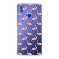 Flamingoprint groen: Honor Note 10 Transparant Hoesje