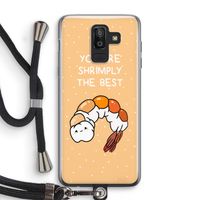 You're Shrimply The Best: Samsung Galaxy J8 (2018) Transparant Hoesje met koord