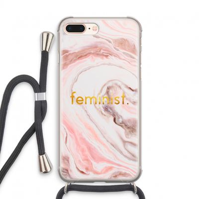 Feminist: iPhone 7 PLUS Transparant Hoesje met koord